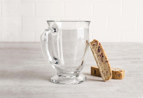 Libbey Kona Glass Coffee Mugs, 16-ounce, Set of 6