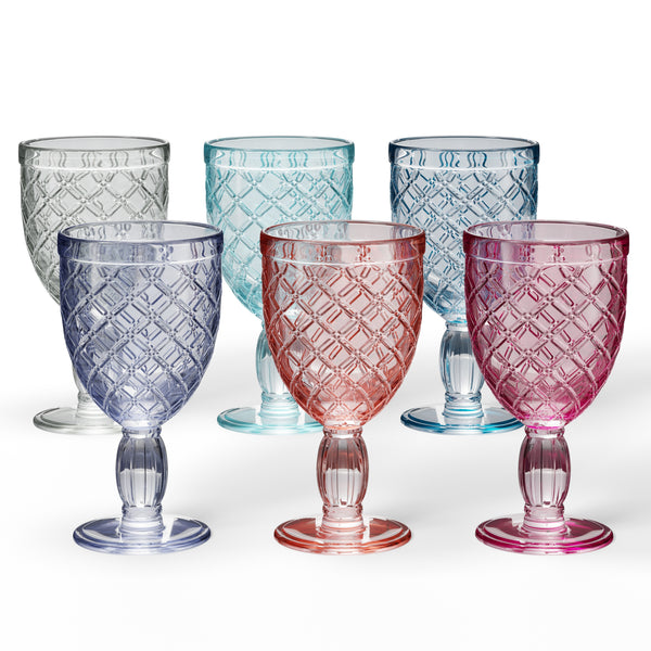 Hobnail and Stained Glass Goblets and Cups