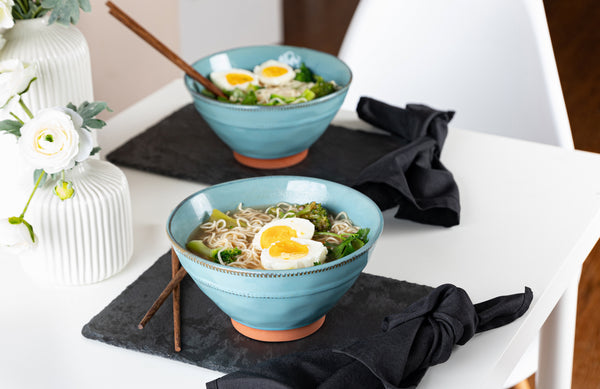 Terracotta Ramen Bowls with Chopsticks, 36 oz, Set of 2 – kook