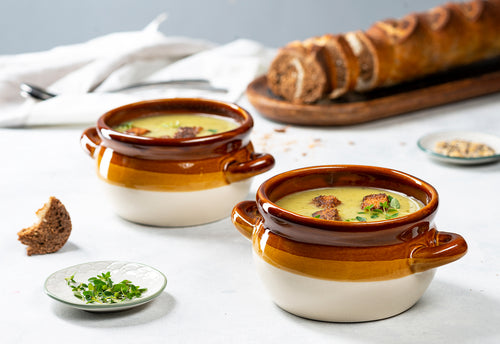 LIFVER 18 OZ French Onion Soup Bowls & Crocks Set of