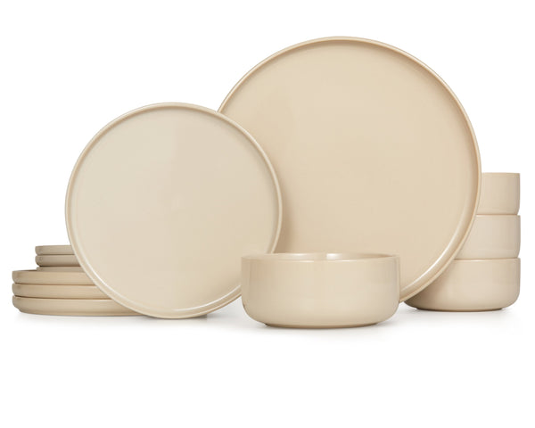 Ceramic Dinnerware Set, 12 Piece, Service for 4