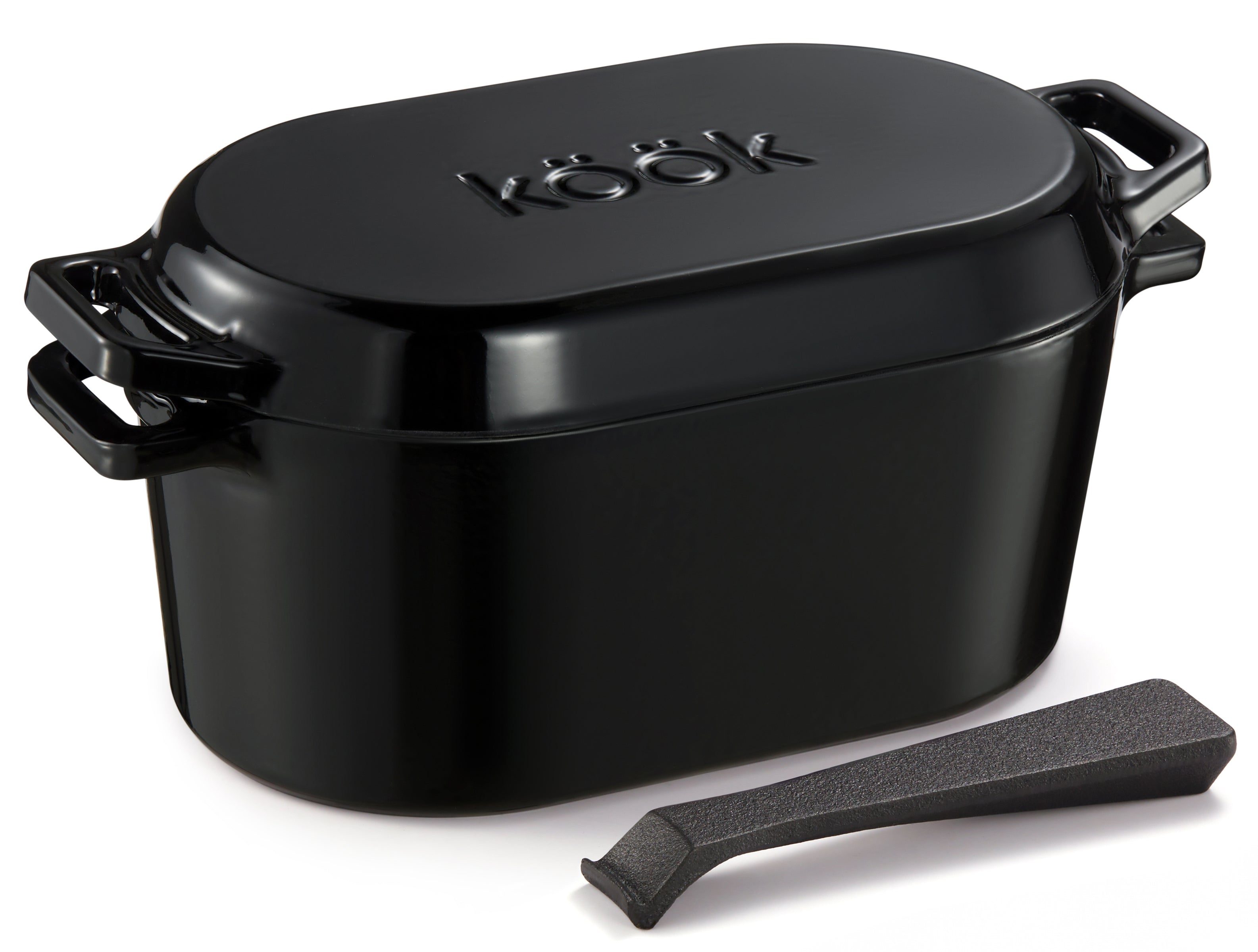 Kook Dutch Oven, 3.4 Qt, Black – kook