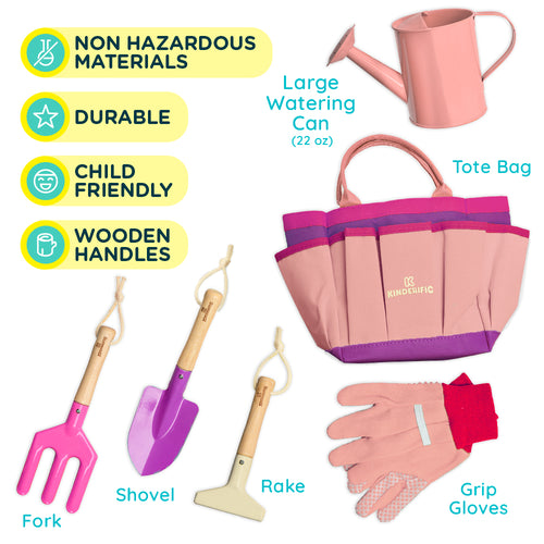 Kinderific Gardening Set, Tool Kit, For Kids, STEM – kook