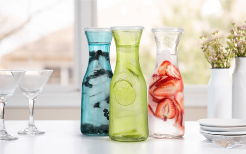 Ebern Designs Glass Carafe With Lid