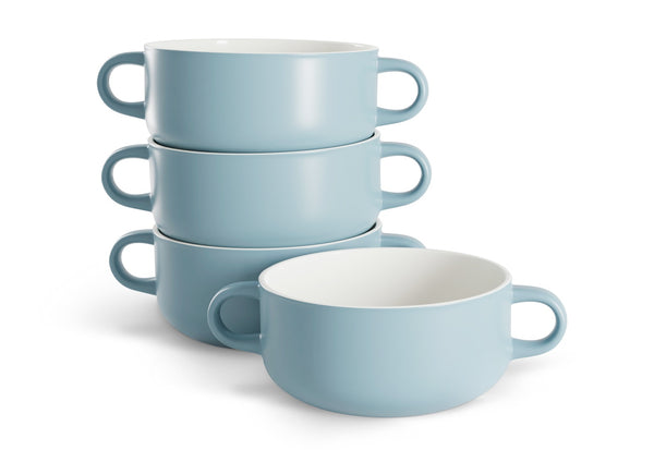 Geometric Ceramic Cereal Bowls, Set of 6 – kook
