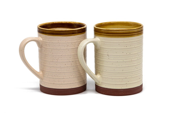 Terracotta Coffee Mugs, 18.5 oz, Set of 2
