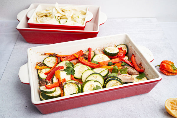 Ceramic Baking Dishes, Set of 3