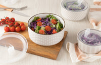 Nesting Bowls with Lids, Set of 4, Narbonne Collection