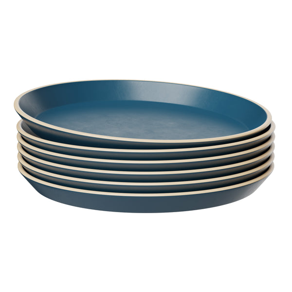 Ceramic Salad Plates, 7.5 Inch, Set of 6, Nordic Collection