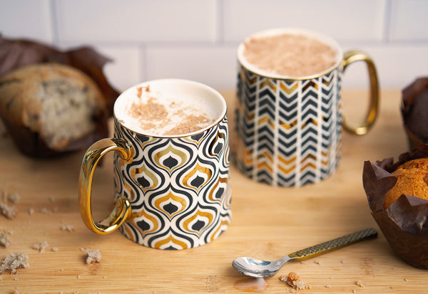 Kook Clear Glass Coffee Mugs Set of 6 15-Oz Capacity Borosilicate Glass Coffee  Mug Set 