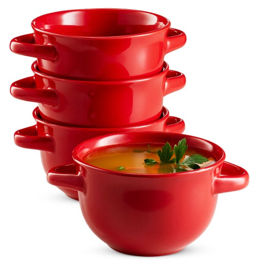 Ceramic Soup Bowls, 18 oz , Set of 4
