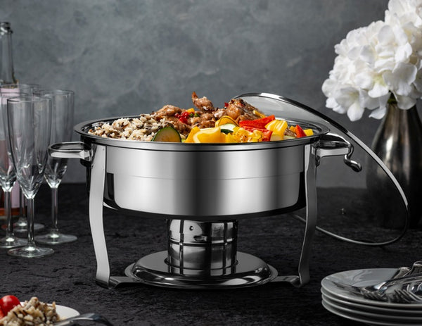 Stainless Steel Chafing Dish, 4.5 qts