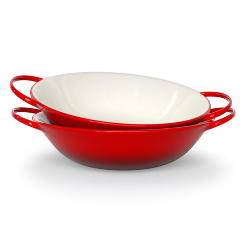 Mini Wok Dish, Cherry Red, 40 oz, Set of 2 – kook